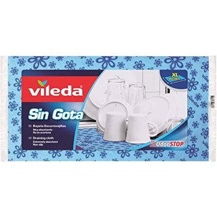 Vileda Bayeta escurrevajillas sin gota, 60 x 39 cm, Azul