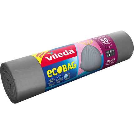 Vileda Ecobag Bolsa de basura 50 l, 68 x 73 cm, 10 uds Vileda Ecobag Bolsa de basura 50 l, 68 x 73 cm, 10 uds