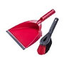 Vileda Cepillo panadero + pala recogedor de plástico rojo