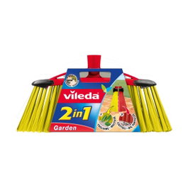 Vileda Garden 2 en 1 Cepillo escoba para exteriores
