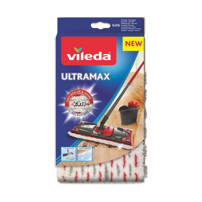 Vileda Recambio Sistema Ultramax Mopa Microfibras 2 en 1 Vileda Recambio Sistema Ultramax Mopa Microfibras 2 en 1