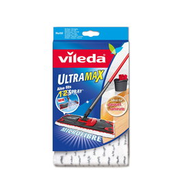 Vileda Ultramax Recambio Mopa Microfibras 2 en 1 para todo tipo de suelos
