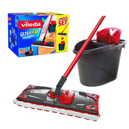 Vileda Ultramax Set Mopa Microfibras 2 en 1 para Suelos 36 x 13,6 cm