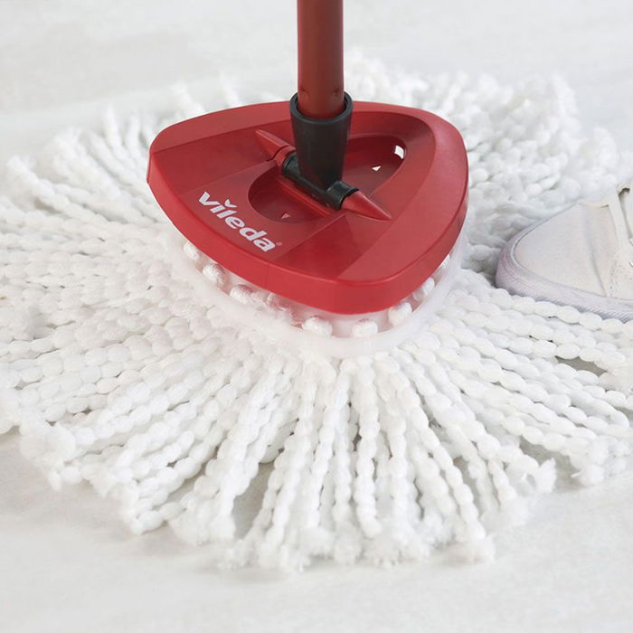 Vileda Turbo smart Fregona con cubo 5 L Polipropileno doble capa y fregona microfibras