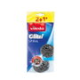 Vileda Gritzi spiral Estropajo Inox 2+1 Acero Inoxidable para Suciedad Incrustada Multiusos Gris