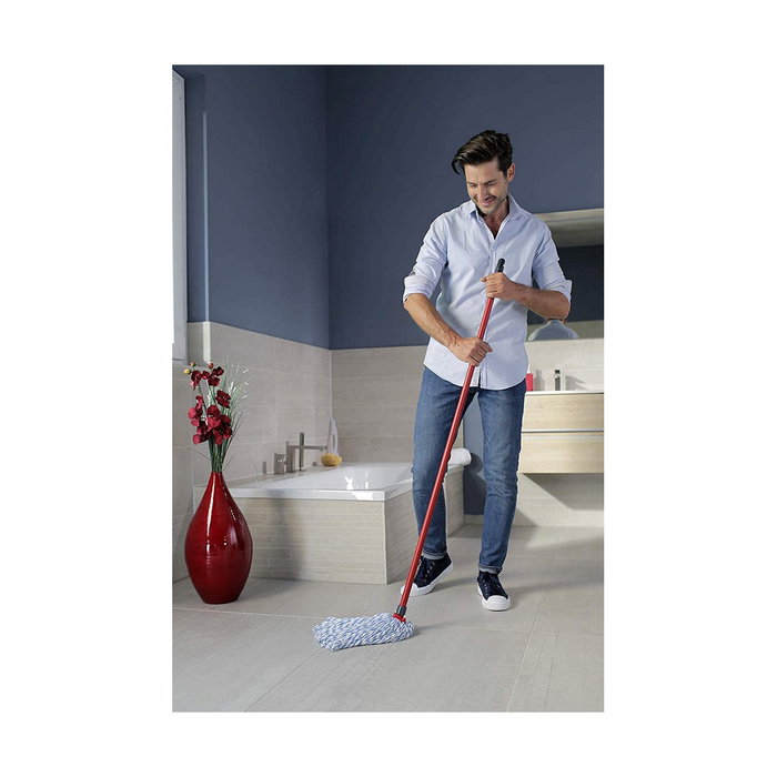 Vileda Recambio Fregona Universal Microfibra y Algodón Azul-Blanco Vileda Recambio Fregona Universal Microfibra y Algodón Azul-Blanco
