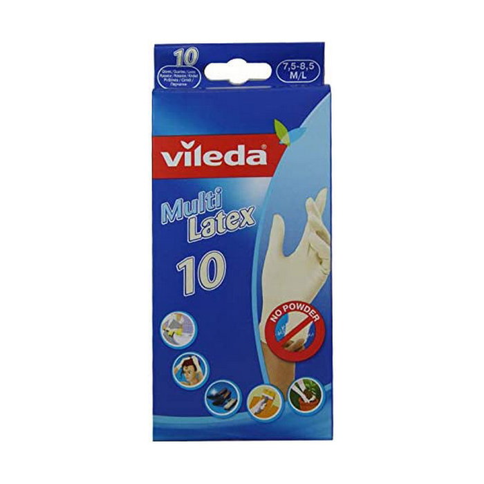 Vileda Multilatex 10 Guantes de látex M/L (10 unidades)引入
