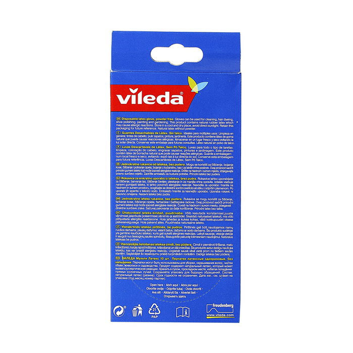 Vileda Guante multi latex 10 uds talla S/M Vileda Guante multi latex 10 uds talla S/M