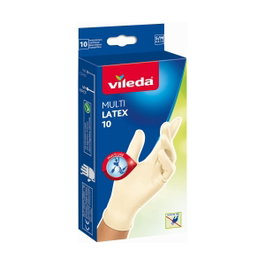 Vileda Guante Multilatex 10, Pack 10 unidades, Talla S/M