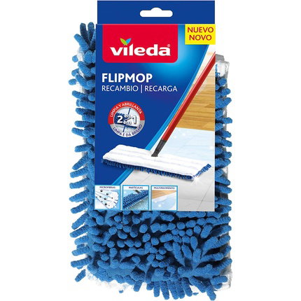 Vileda Recambio Mopa Pet Pro Flip Mop Azul 45x12 cm
