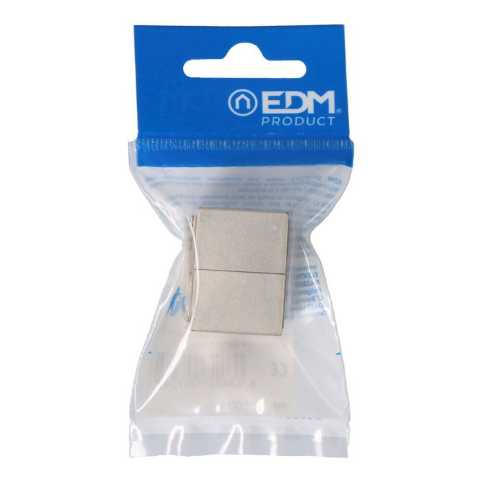 Edm Adaptador Cat. 6 RJ45 para Empalmar Dos Cables Envasado Edm Adaptador Cat. 6 RJ45 para Empalmar Dos Cables Envasado