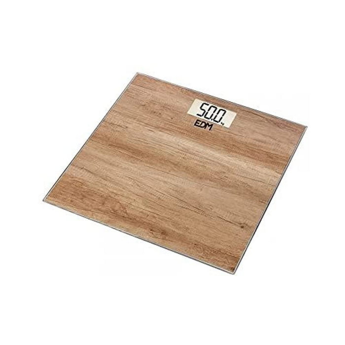 Edm Báscula de baño digital efecto madera 180 kg Edm Báscula de baño digital efecto madera 180 kg