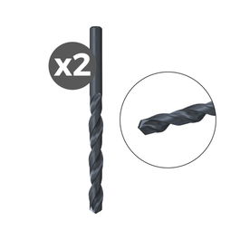 Fischer Broca para Metal HSS-R DIN 338, 2 Unidades, Ø1.00 x 12/34 mm, Acero Inoxidable