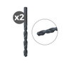 Fischer Broca Metal HSS-R DIN 338 Ø1,00 x 12/34 mm - Pack 2 Unidades - Para Metales, Acero Inoxidable, Punta 118°, Extracción Óptima Virutas