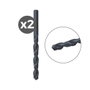 Fischer Pack de 2 Brocas para Metal HSS-R DIN 338, Diametro 3.50 mm, Longitud Total 70 mm, Longitud de Taladro 39 mm, 118°, Acero de Alto Rendimiento