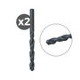 Fischer - Pack de 2 Brocas para Metal HSS-R DIN 338, Ø4.00 x 43/75 mm - Broca Universal de Acero HSS para Metales, Punta de 118°, Borde con Refuerzos - Referencia: 2k