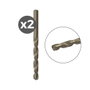Fischer - Pack de 2 Brocas para Metal HSS-Co, diámetro 1.50 mm, longitud 18/40 mm, ángulo 135°, alta precisión para acero inoxidable y metales duros
