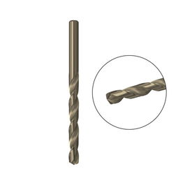 Fischer Broca HSS-CO Ø9,00 x 81/125 mm para Metal, Acero Inoxidable y Materiales Duros