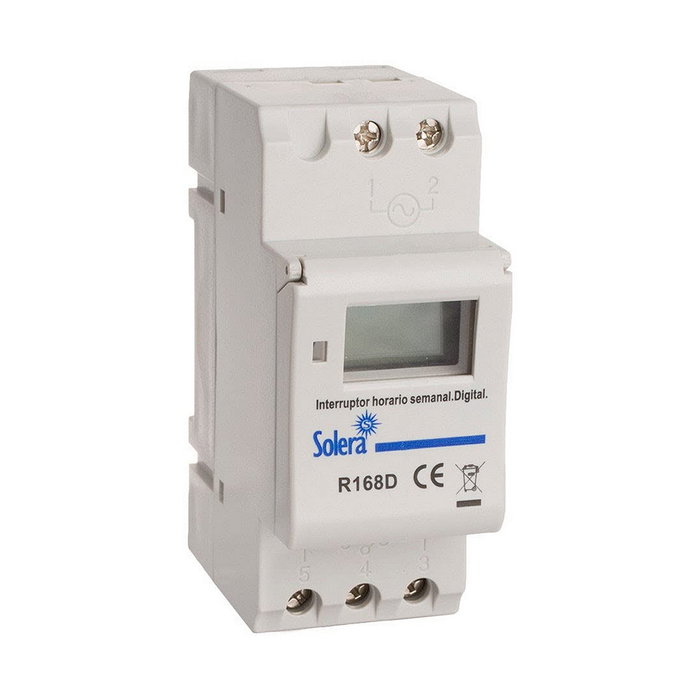 Solera Interruptor horario semanal digital-analógico R168D Retractilado Solera Interruptor horario semanal digital-analógico R168D Retractilado