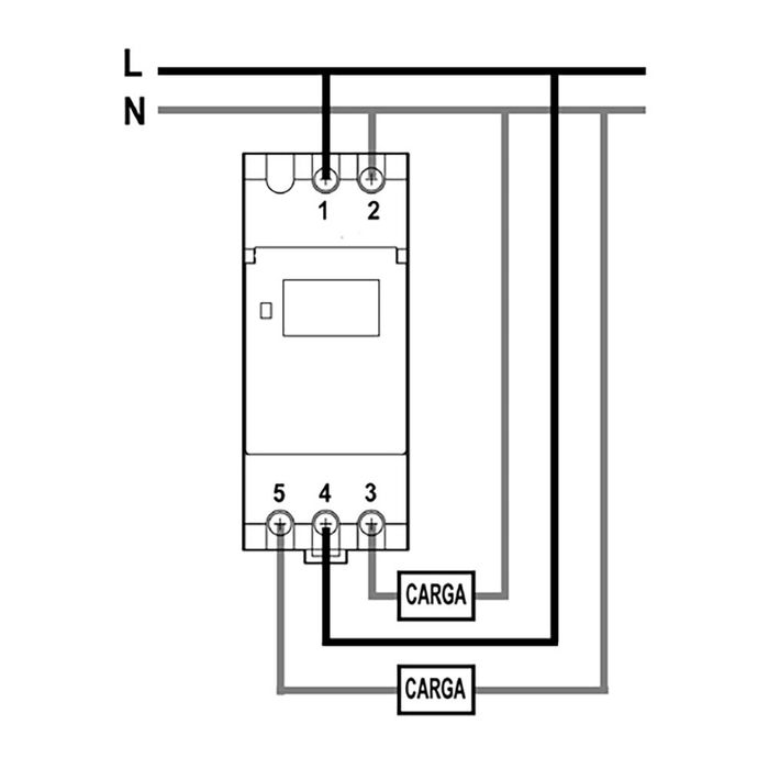 Solera R168D Interruptor Horario Semanal Digital-Analógico 230V AC Retractilado