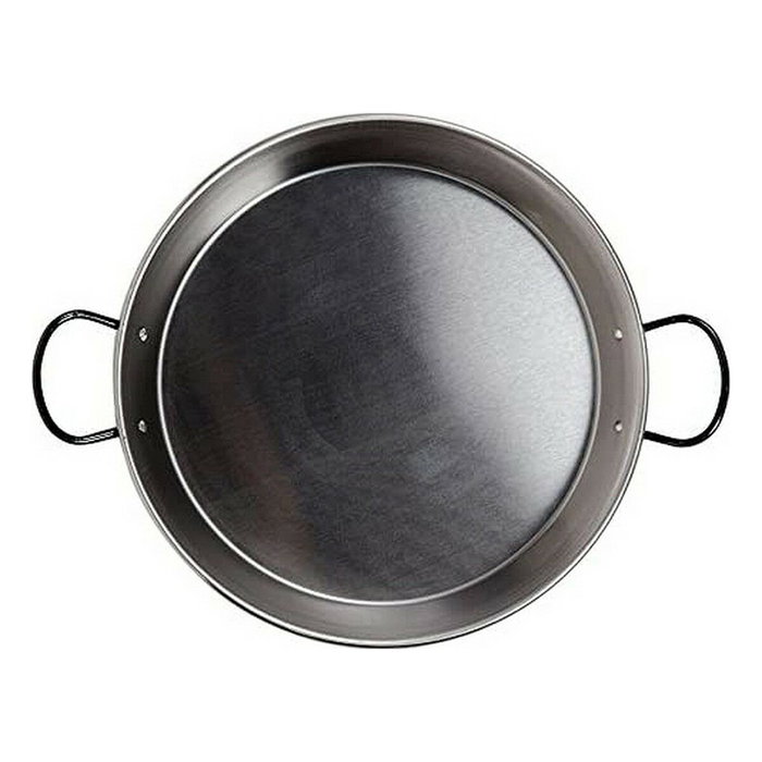 Vaello Paellera Tradicional de Acero Pulido Ø30cm para 4 Personas, Compatible con Inducción y Vitrocerámica Vaello Paellera Tradicional de Acero Pulido Ø30cm para 4 Personas, Compatible con Inducción y Vitrocerámica