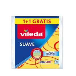 Vileda Bayeta Amarilla Suave 30% Microfibra Multiusos Limpieza Diaria 35x40 cm
