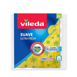 Vileda Bayeta Amarilla Suave Ultrafresh Antibacteriana Alta Absorción 34x34 cm