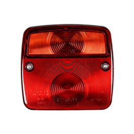 Null Luz Trasera para Remolque/Caravana 12V 10.4x9.75x5cm Piloto Multifuncional Rojo ECE Aprobado E3