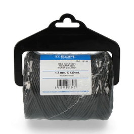 Edm Cordel de rafia negro 600/1 calibre 1,7 mm x 120 m