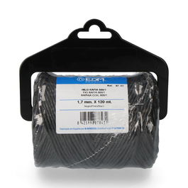Edm Cordel rafia negro 600/1 calibre 1,7 mm x 120 m para paquetería y plantas