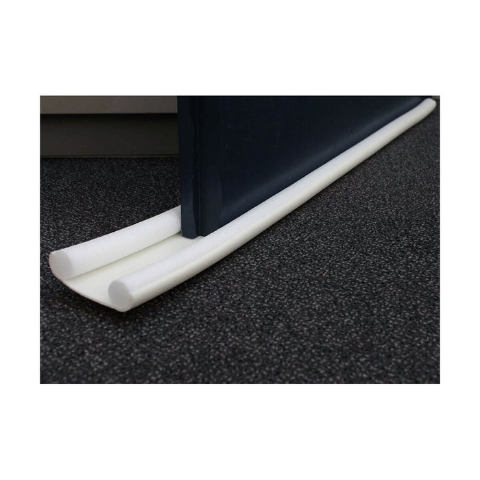 Geko Burlete doble cara para bajo puerta blanco 25 mm x 95 cm Geko Burlete doble cara para bajo puerta blanco 25 mm x 95 cm