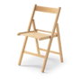 Silla Plegable Madera Natural 79x42.5x47.5cm Uso Domestico