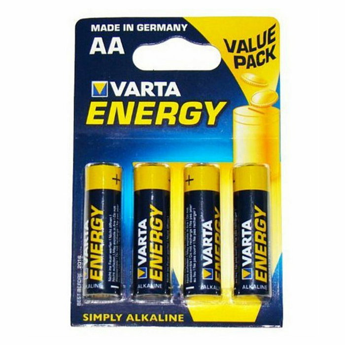 Varta Pila Alcalina Energy AA - LR06 (Blister de 4 unidades) Varta Pila Alcalina Energy AA - LR06 (Blister de 4 unidades)