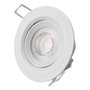 Edm Downlight LED empotrable redondo 5 W 4000 K 380 lm Blanco ø9 cm