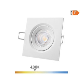 Edm Downlight LED empotrable cuadrado 5W 4000K blanco