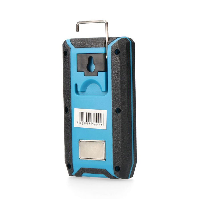 Koma Tools Linterna LED Recargable Profesional 10W 500 Lumens, Batería 3400 mAh, Función Power Bank, IP44, con Gancho e Imán, Autonomía 8h, Color Azul/Negro