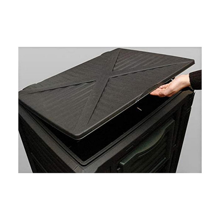 Progarden Caja de compostaje negra 450 l 80 x 80 x 81 cm