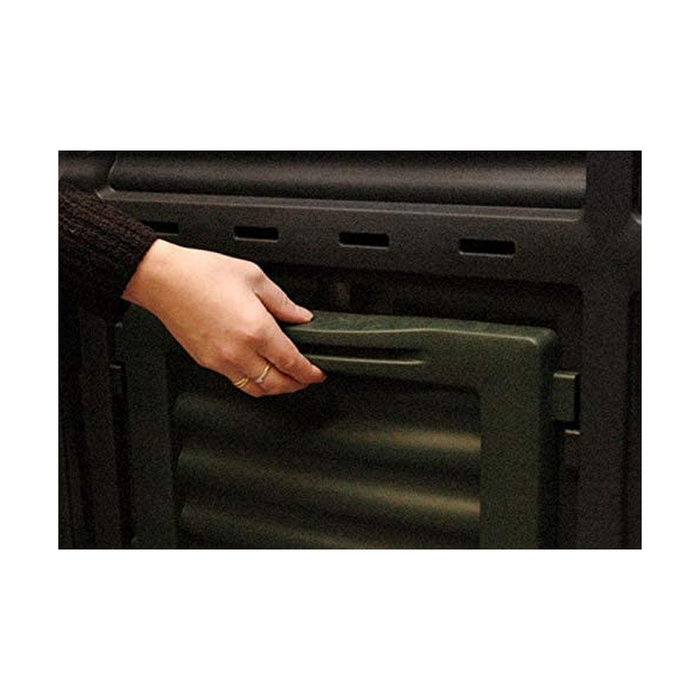 Progarden Caja de compostaje negra 450 l 80 x 80 x 81 cm