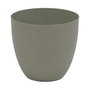 Plastiken Maceta de inyección modelo cuenco color taupe ø22 cm