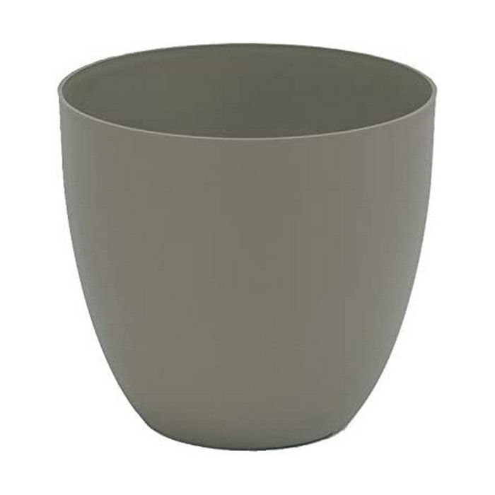 Plastiken Maceta de inyección modelo cuenco color taupe ø32 cm