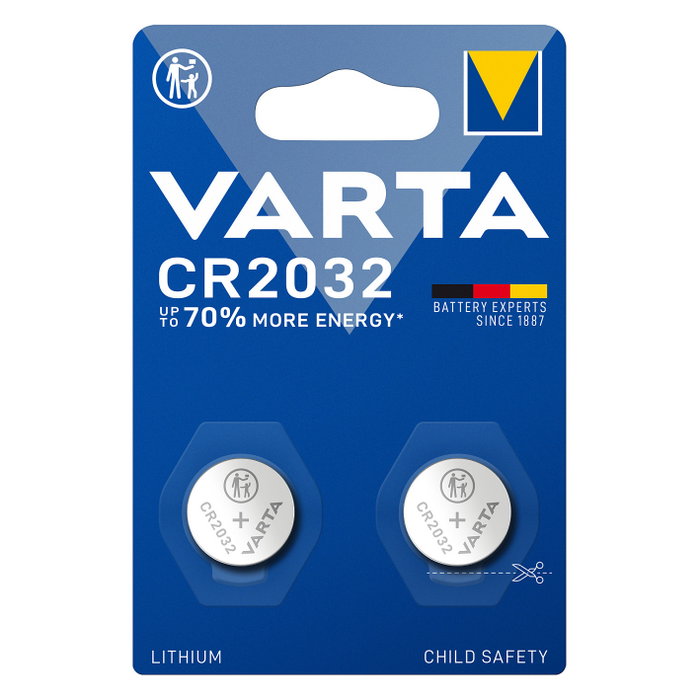 Varta CR2032 Micro Pila de Botón de Litio 3V (2 unidades)