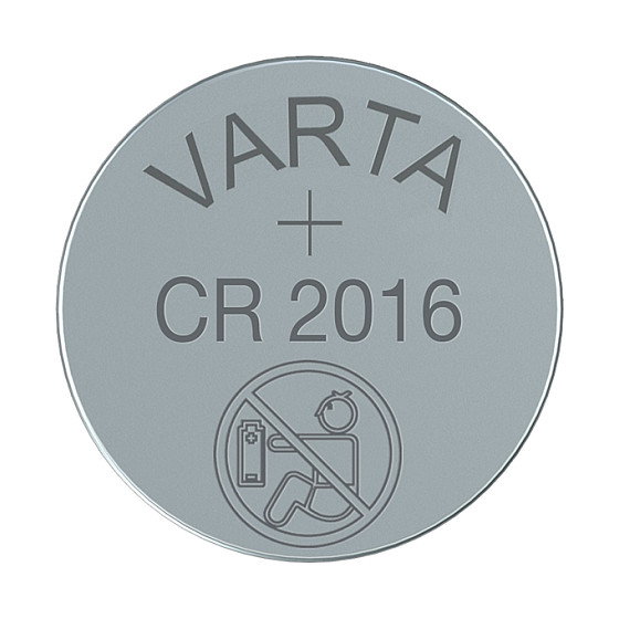 Varta CR2016 Micro Pila de Botón de Litio 3 V, 5 Unidades