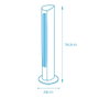 Edm Ventilador de torre de 60 W con mando a distancia, color negro