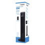 Edm Ventilador de torre de 60 W con mando a distancia, color negro
