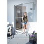 Schellenberg Puerta mosquitera abatible, blanca, 100 x 210 cm