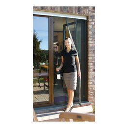 Schellenberg Mosquitera Cortina Telescópica Antracita 3 Piezas 70-95 x 220 cm