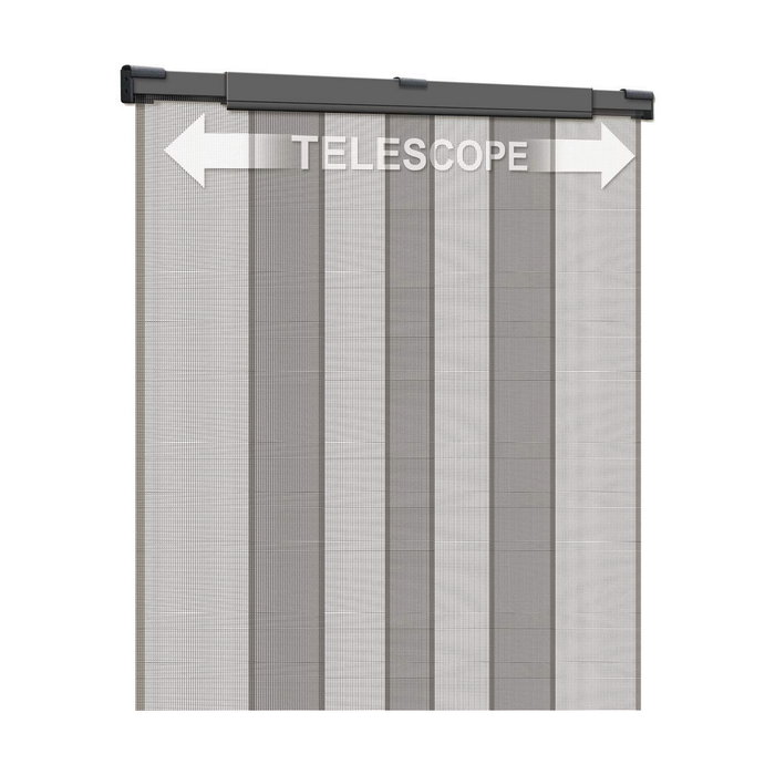 Schellenberg Mosquitera cortina telescópica, Antracita, 105-130 x 220 cm, 4 piezas
