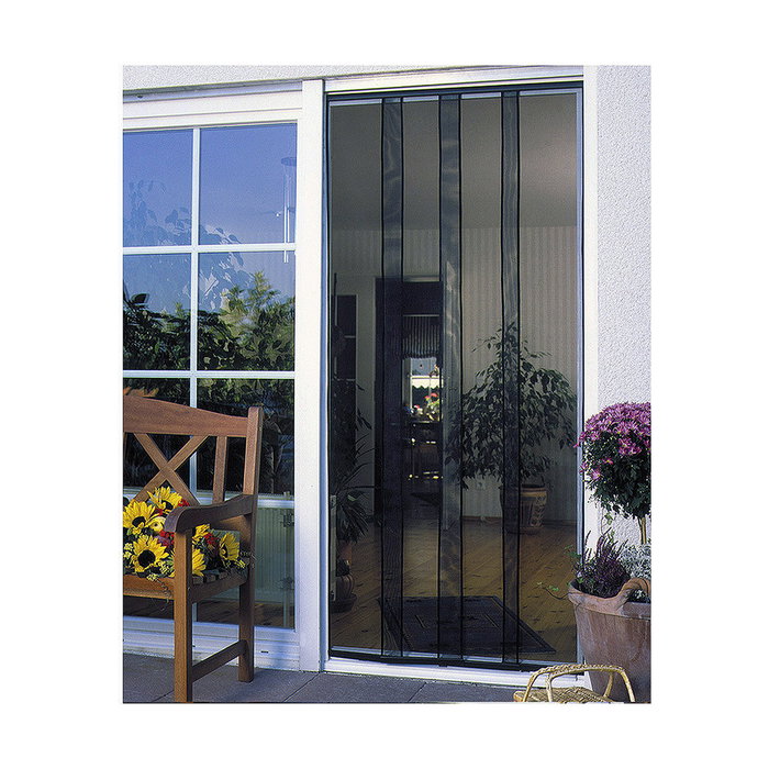 Schellenberg Mosquitera en tiras para puerta, antracita, 100 x 220 cm Schellenberg Mosquitera en tiras para puerta, antracita, 100 x 220 cm