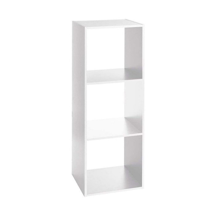 5Five Estantería de madera para 3 cajas organizadoras Blanco Modular