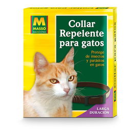 Massó Collar Antiparasitario para Gatos contra Pulgas, Garrapatas y Mosquitos